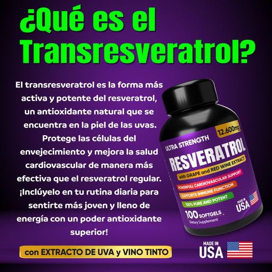 RESVERATROL x 100 SOFTGELS.